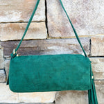 Kylie Barrel Shoulder Bag in Emerald - The Pink Pineapple 850