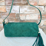 Kylie Barrel Shoulder Bag in Emerald - The Pink Pineapple 850