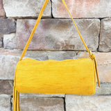 Kylie Barrel Shoulder Bag in Mustard - The Pink Pineapple 850
