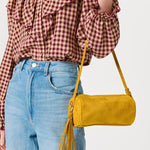 Kylie Barrel Shoulder Bag in Mustard - The Pink Pineapple 850