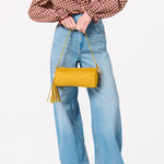 Kylie Barrel Shoulder Bag in Mustard - The Pink Pineapple 850