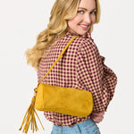 Kylie Barrel Shoulder Bag in Mustard - The Pink Pineapple 850