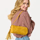 Kylie Barrel Shoulder Bag in Mustard - The Pink Pineapple 850