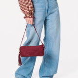 Kylie Barrel Shoulder Bag in Wine - The Pink Pineapple 850