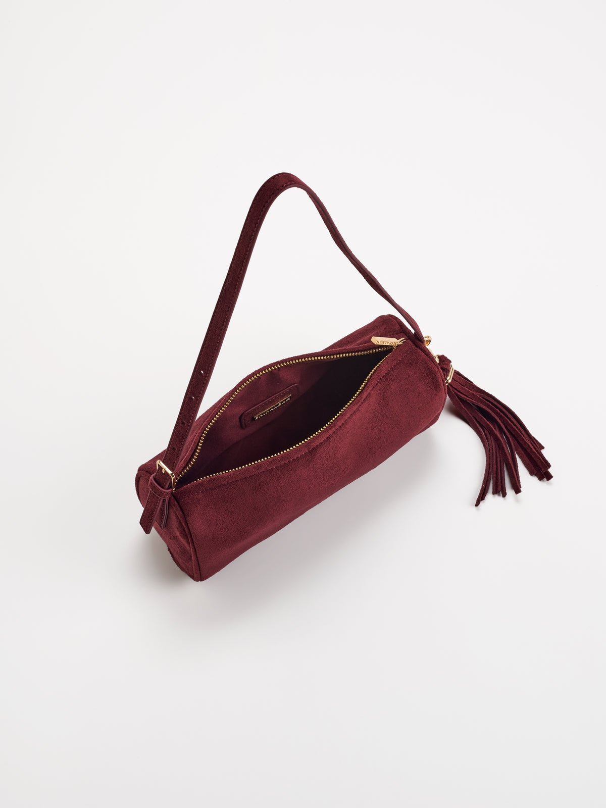 Kylie Barrel Shoulder Bag in Wine - The Pink Pineapple 850