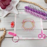 [La Fete Needlepoint] Work in Progress Thread Ring in Pink - The Pink Pineapple 850