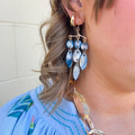 Lagoon Leaf Dangle Earrings - The Pink Pineapple 850