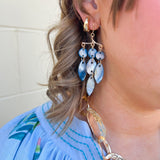 Lagoon Leaf Dangle Earrings - The Pink Pineapple 850