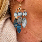 Lagoon Leaf Dangle Earrings - The Pink Pineapple 850