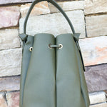 Laguna Olive Top Handle Bag - The Pink Pineapple 850