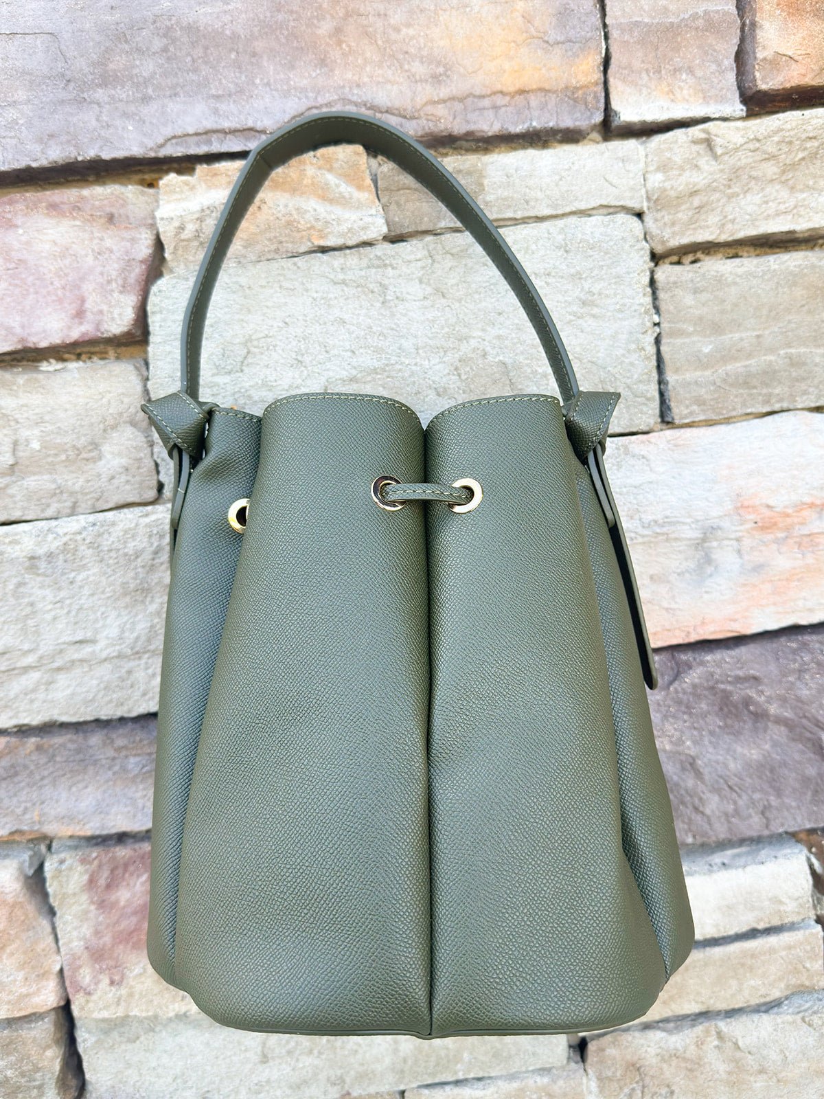 Laguna Olive Top Handle Bag - The Pink Pineapple 850