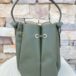 Laguna Olive Top Handle Bag - The Pink Pineapple 850