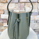 Laguna Olive Top Handle Bag - The Pink Pineapple 850