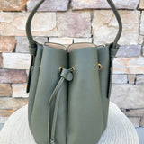 Laguna Olive Top Handle Bag - The Pink Pineapple 850