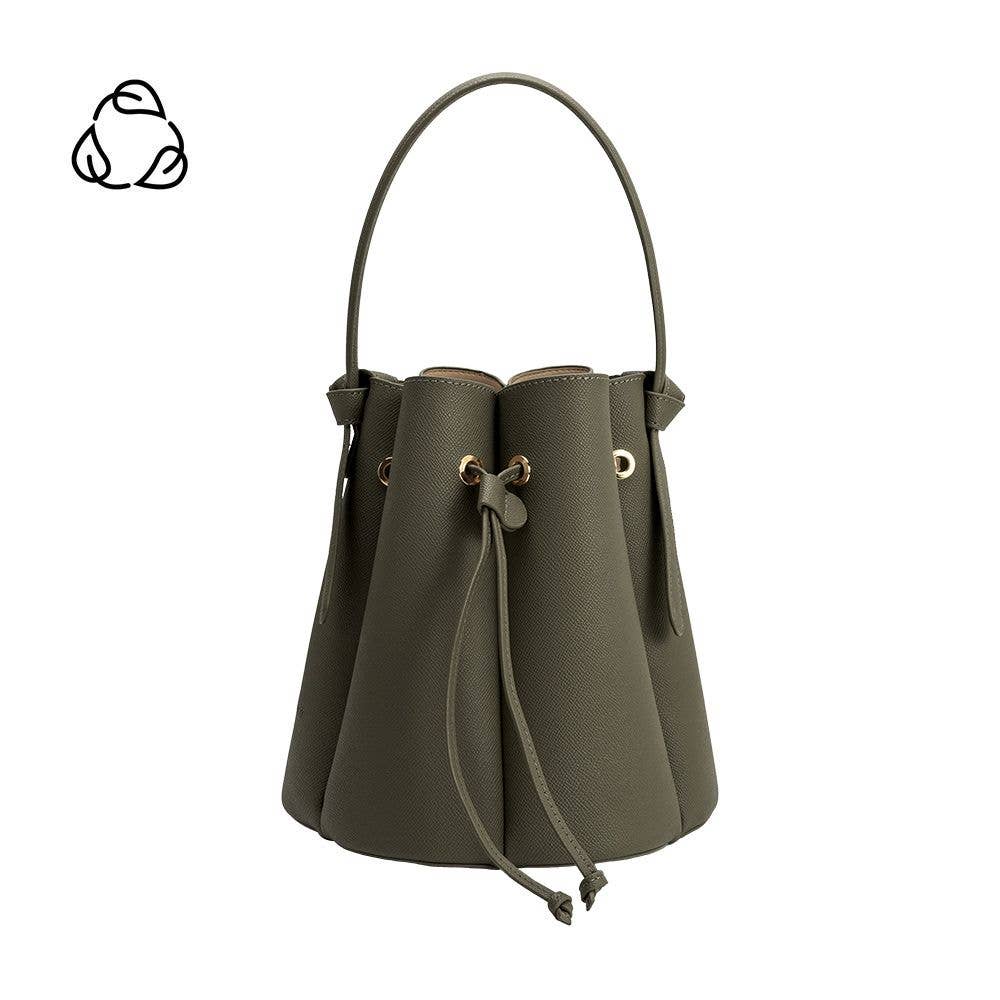 Laguna Olive Top Handle Bag - The Pink Pineapple 850
