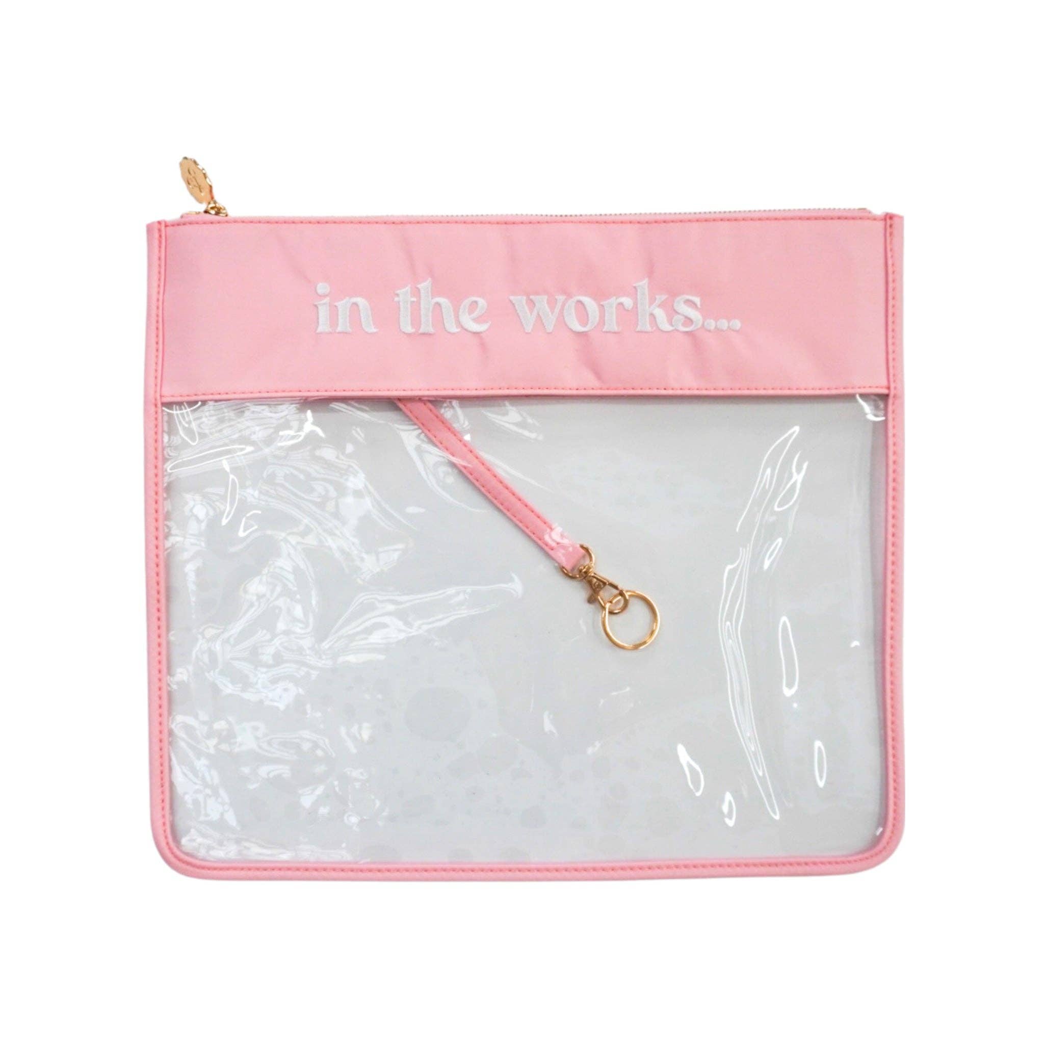 Large In The Works Project Bag | Bubblegum - The Pink Pineapple 850