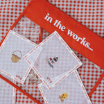 Large In The Works Project Bag | Cherry - The Pink Pineapple 850