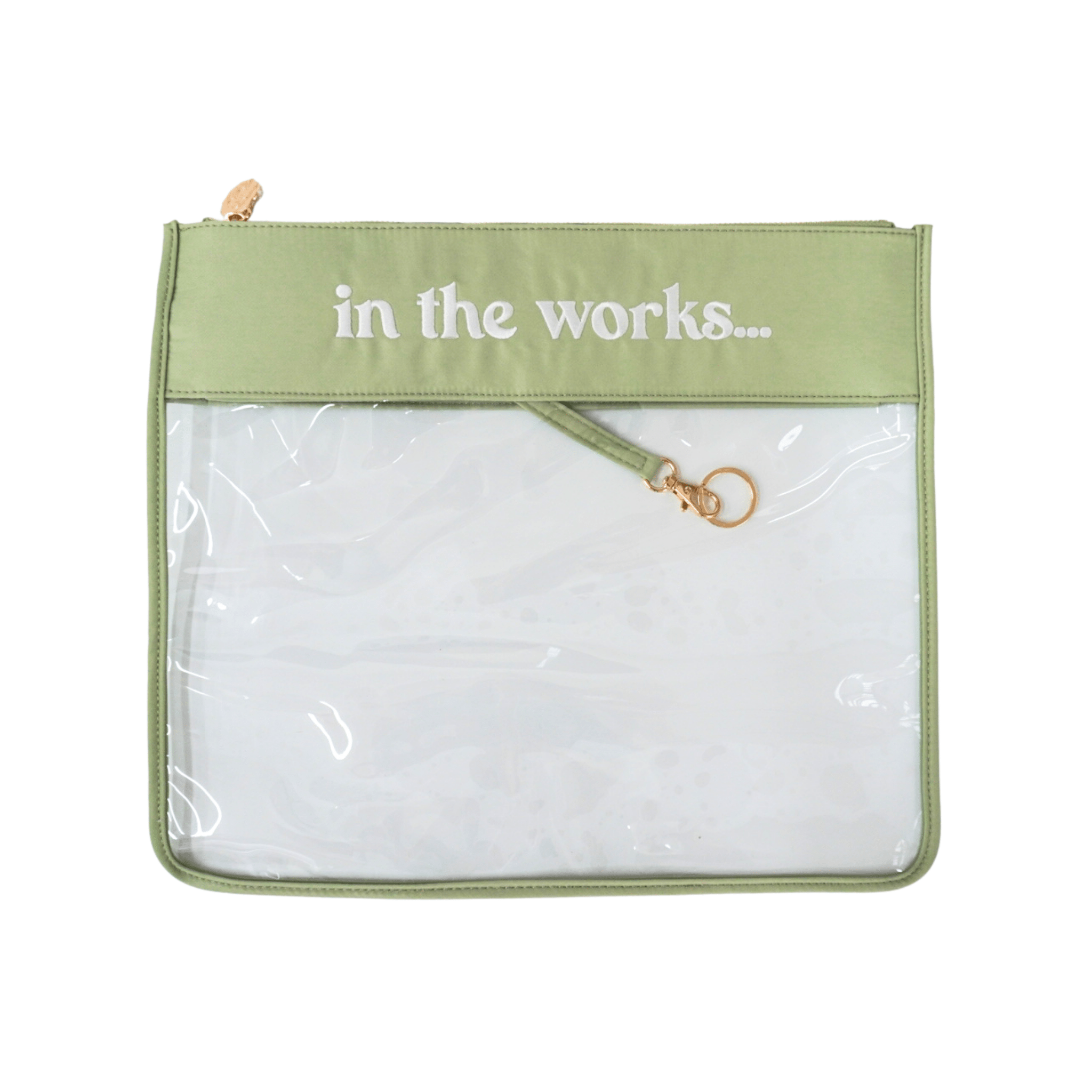 Large In The Works Project Bag | Sage - The Pink Pineapple 850