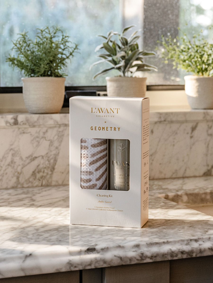 [L'AVANT] Ambre Santal L'AVANT x Geometry Cleaning Kit - The Pink Pineapple 850