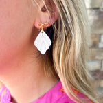 Leaf Drop Earrings - The Pink Pineapple 850