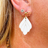 Leaf Drop Earrings - The Pink Pineapple 850