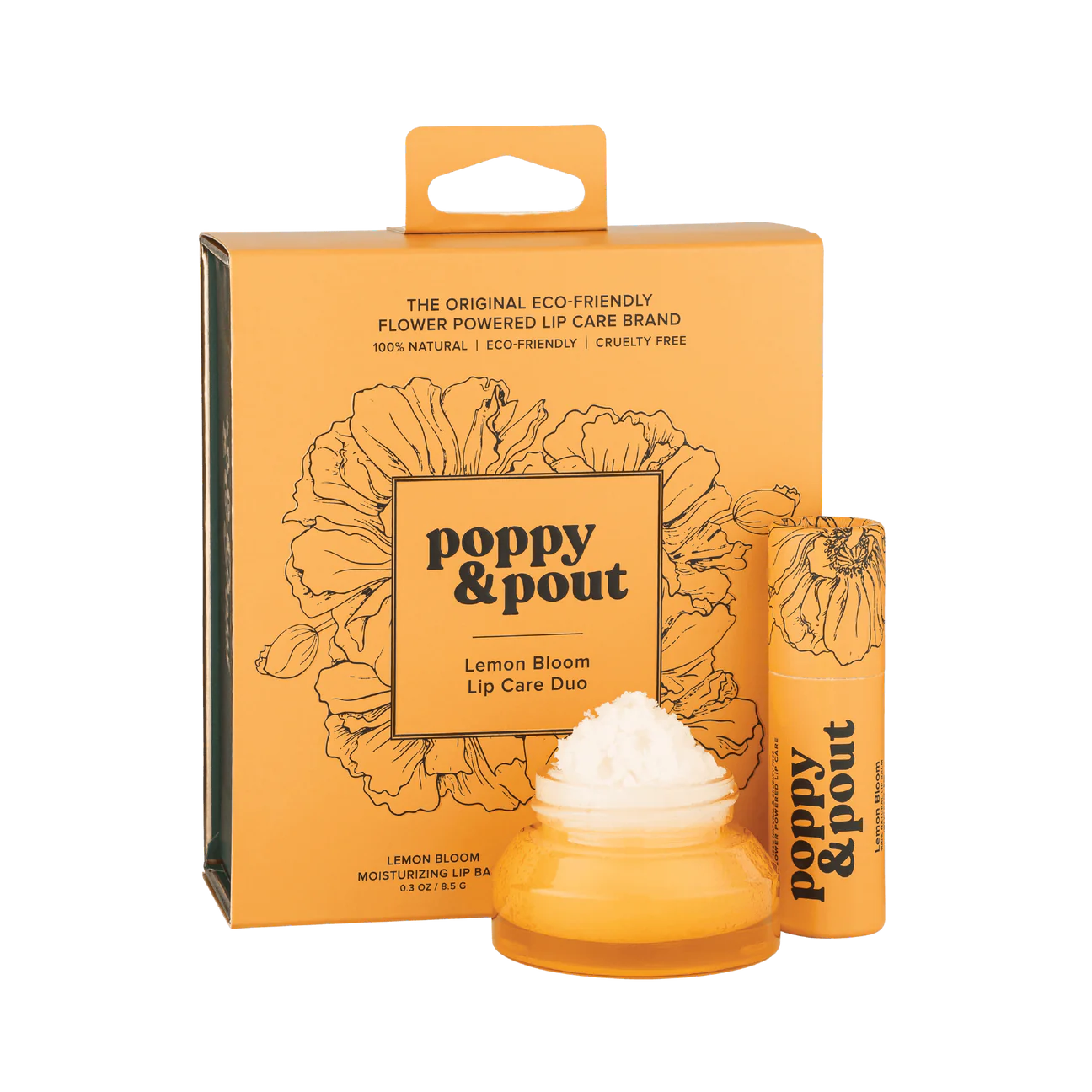 Poppy & Pout Lip Care Duo-Lemon Bloom