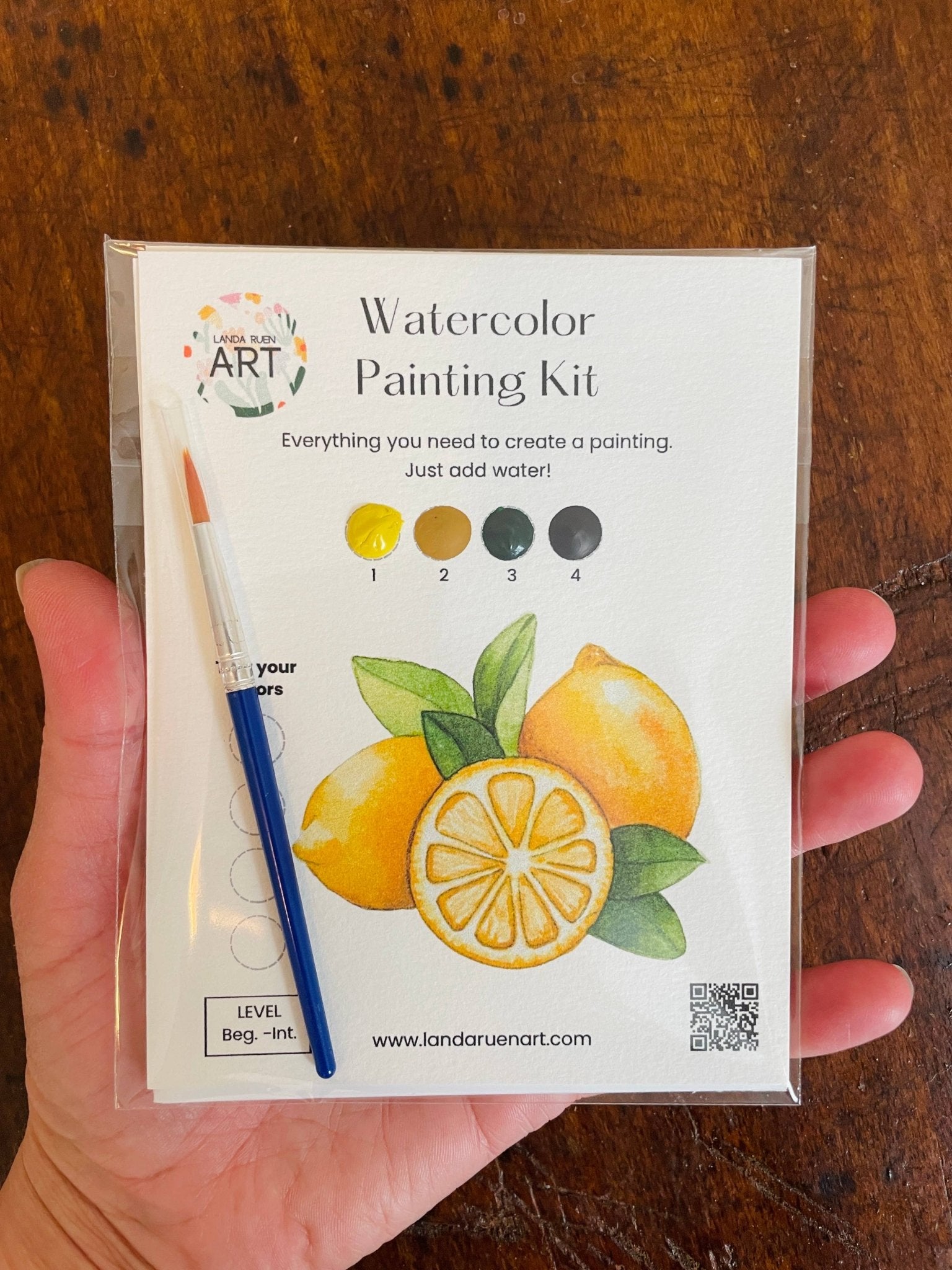 Lemons Watercolor Kit - The Pink Pineapple 850