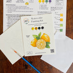 Lemons Watercolor Kit - The Pink Pineapple 850