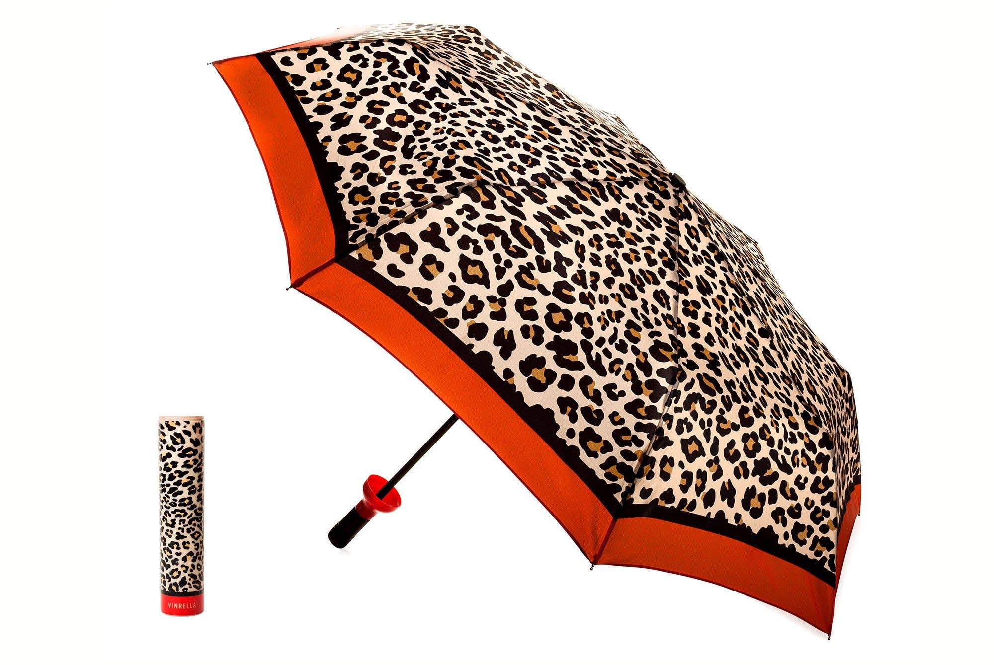 Leopard Print Bottle Umbrella - The Pink Pineapple 850