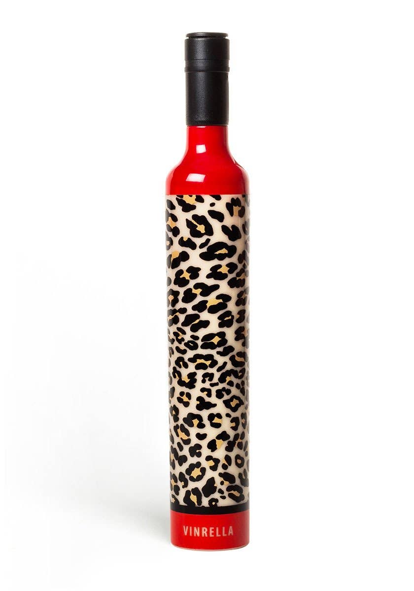 Leopard Print Bottle Umbrella - The Pink Pineapple 850