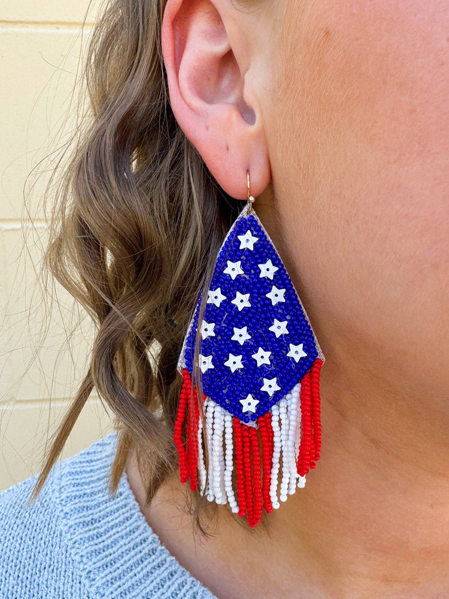 Liberty Fringe Drop Earrings - The Pink Pineapple 850