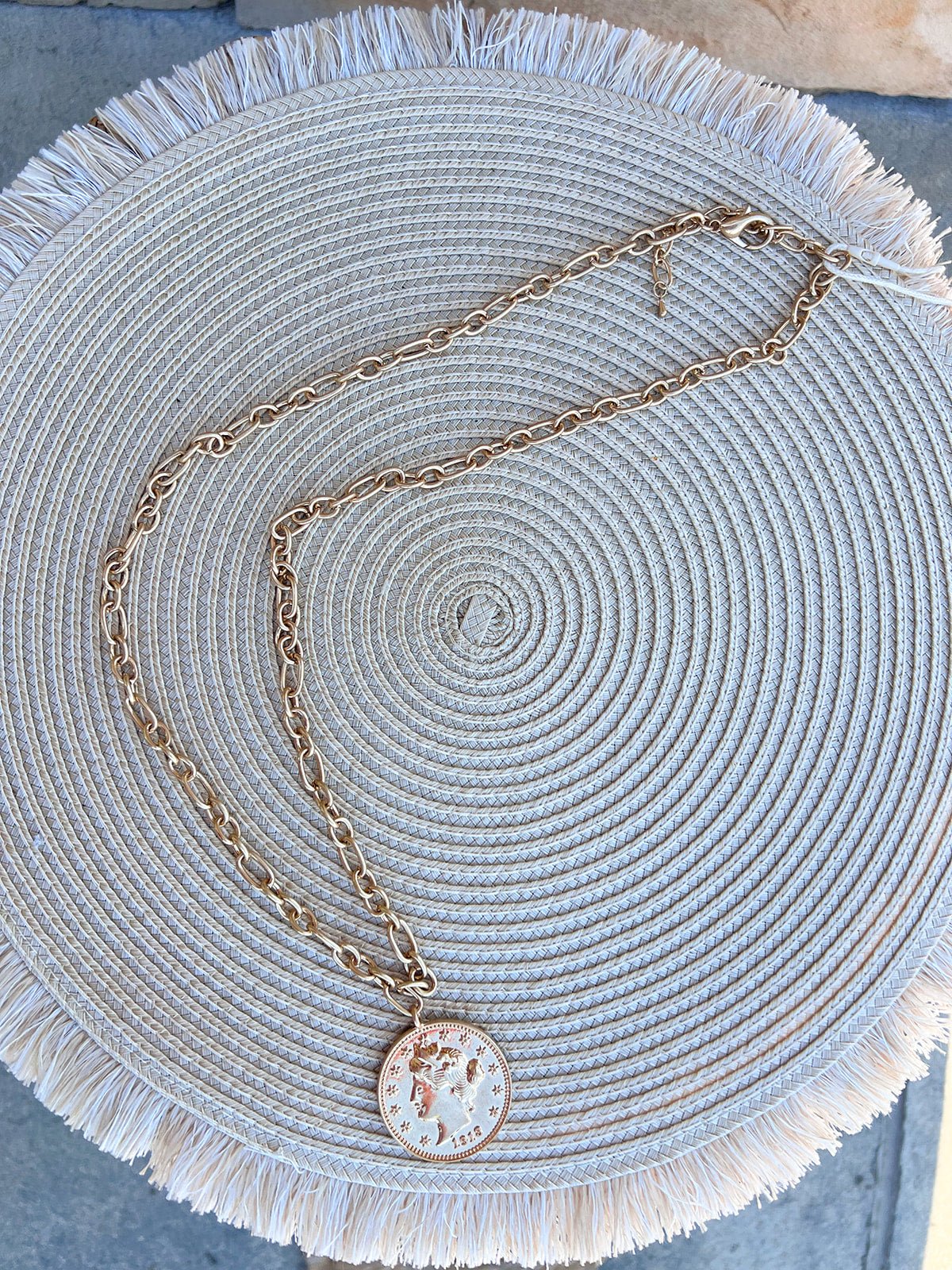 Liberty Head Coin Pendant Necklace - The Pink Pineapple 850