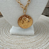Liberty Head Coin Pendant Necklace - The Pink Pineapple 850