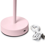 Light Pink Glow Scalloped Rechargeable Table Lamp - The Pink Pineapple 850