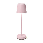 Light Pink Glow Scalloped Rechargeable Table Lamp - The Pink Pineapple 850