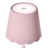Light Pink Glow Scalloped Rechargeable Table Lamp - The Pink Pineapple 850