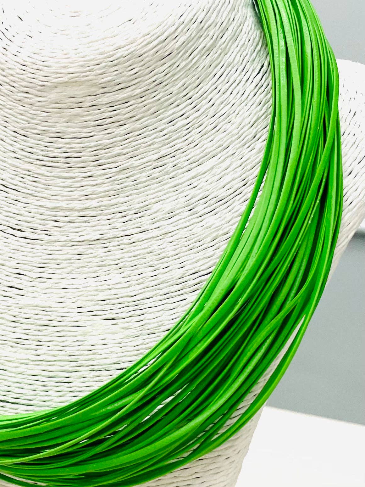 Lily Leatherette Strand Necklace in Lime - The Pink Pineapple 850