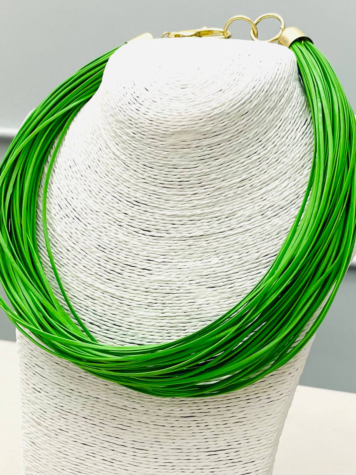 Lily Leatherette Strand Necklace in Lime - The Pink Pineapple 850