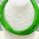 Lily Leatherette Strand Necklace in Lime - The Pink Pineapple 850