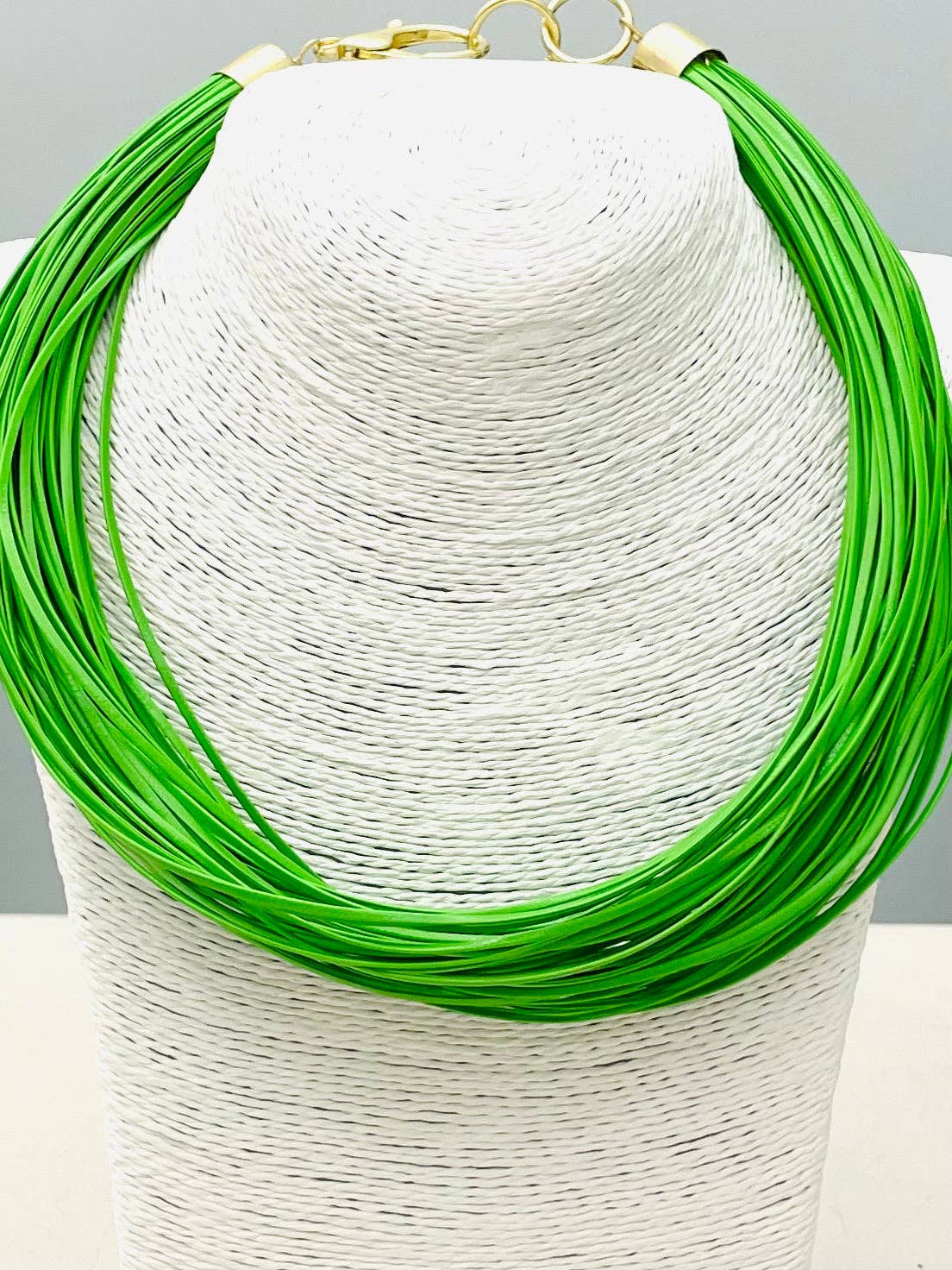 Lily Leatherette Strand Necklace in Lime - The Pink Pineapple 850