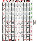 Limited Edition Athens Georgia Gameday Mahjong Tiles- PREORDER - The Pink Pineapple 850