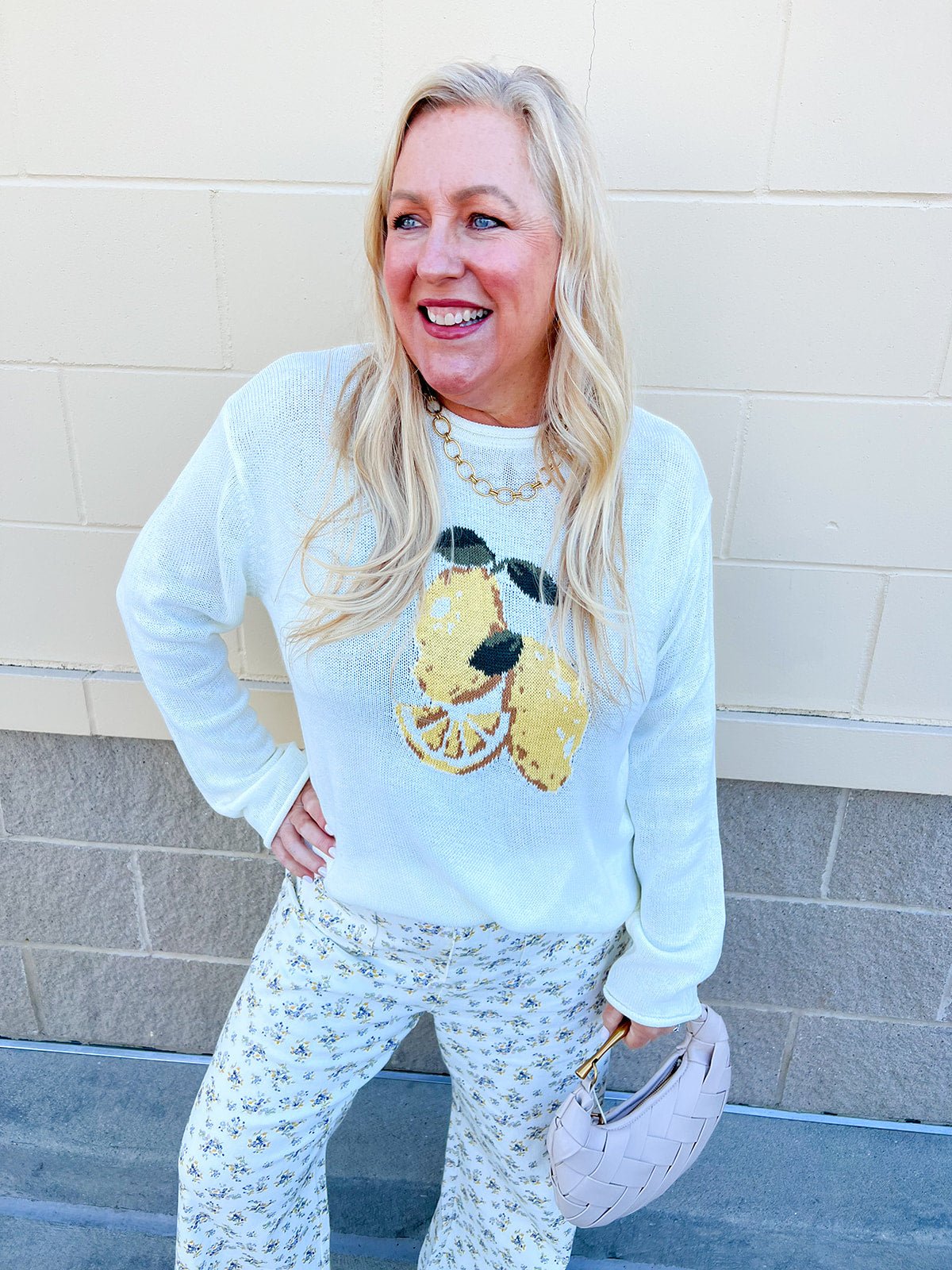 Limoncello Daydream Knit Sweater - The Pink Pineapple 850