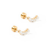 [Linny Co] Abigail Pearl Stud Earrings - The Pink Pineapple 850