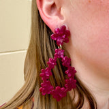 [LINNY CO] Bianca Pinot Noir Earrings - The Pink Pineapple 850