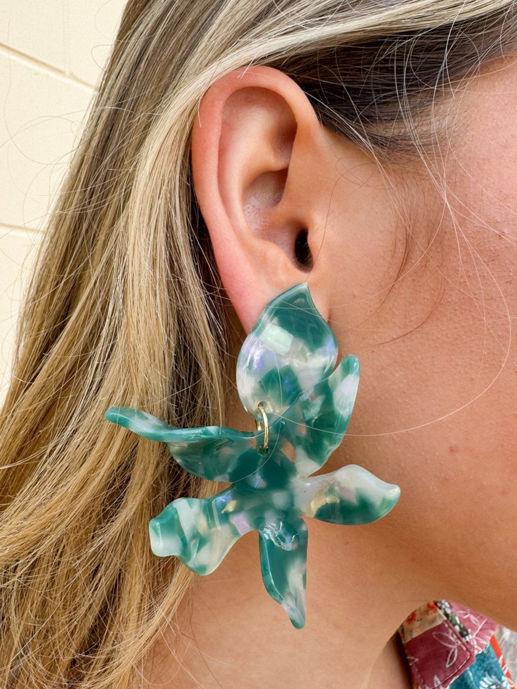 [LINNY CO] Flora Alpine Green Earrings - The Pink Pineapple 850