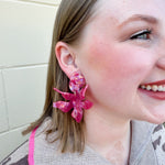 [LINNY CO] Flora Azalea Pink Earrings - The Pink Pineapple 850