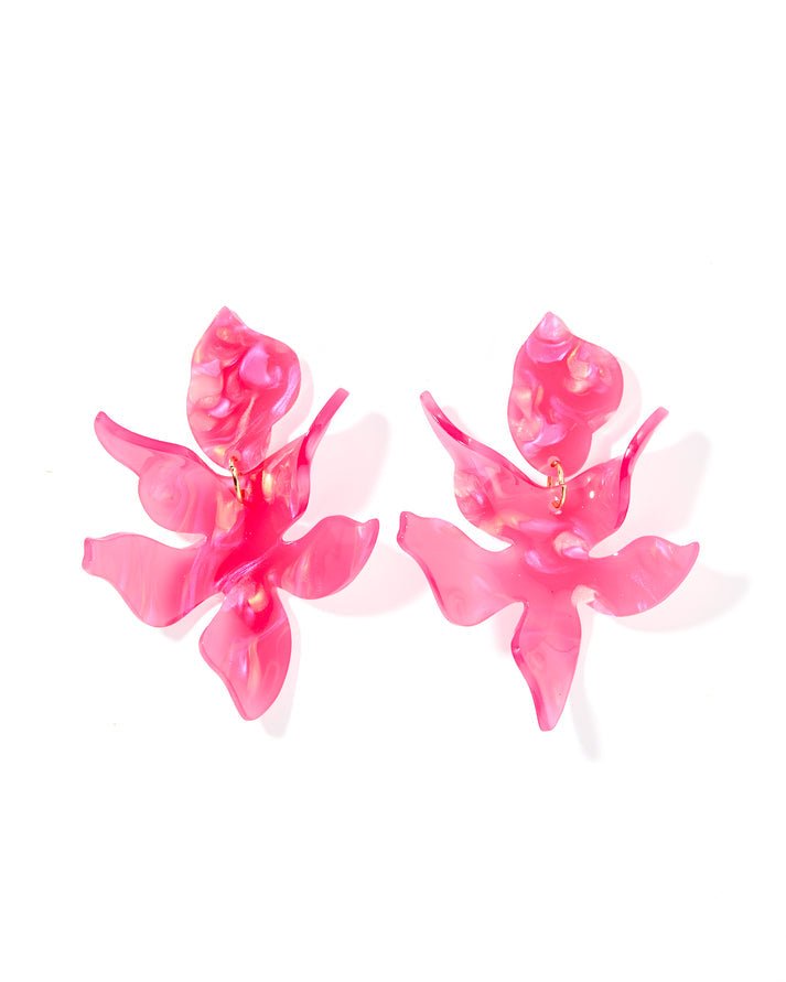 [LINNY CO] Flora Azalea Pink Earrings - The Pink Pineapple 850