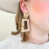 [LINNY CO] Kennedy Desert Sand Earrings - The Pink Pineapple 850