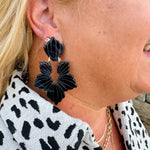 [LINNY CO] Michelle Black Iridescent Earrings - The Pink Pineapple 850