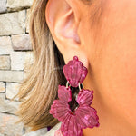 [LINNY CO] Michelle Pinot Noir Earrings - The Pink Pineapple 850